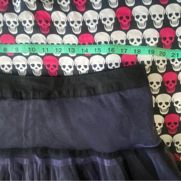TRIPP NYC RARE! Y2K PURPLE & BLACK LAYERED TULLE SKIRT - Picture 5 of 8